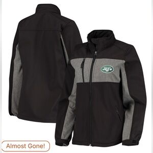 New York Jets Zephyr Soft shell full zip jacket by Dunbrooke Size Small New